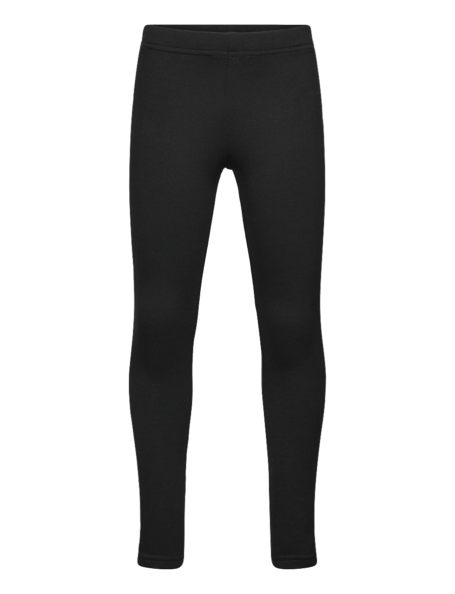 Lindex - Leggings brushed inside black - legingi - black - 1