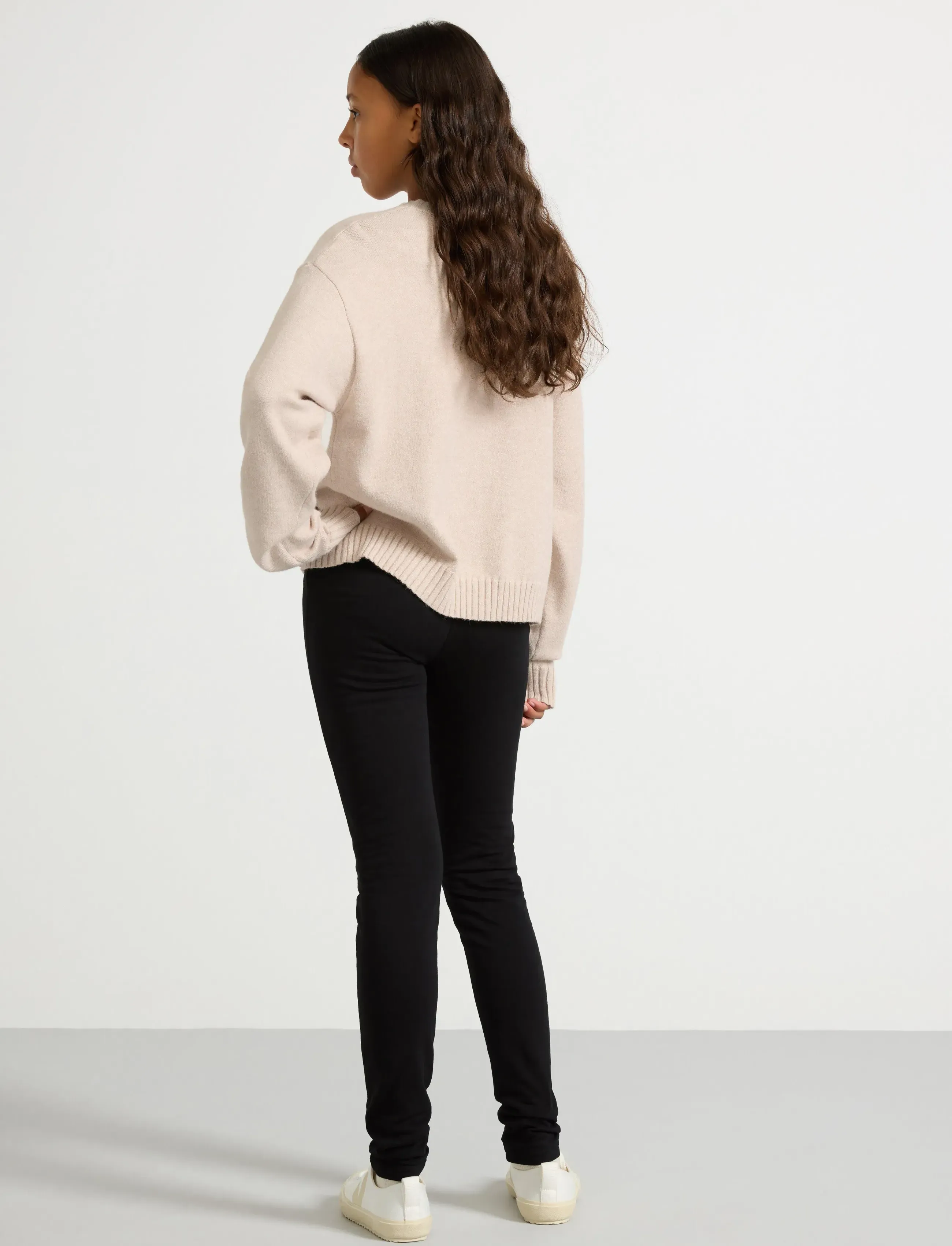 Lindex - Leggings brushed inside black - leggings - black - 3