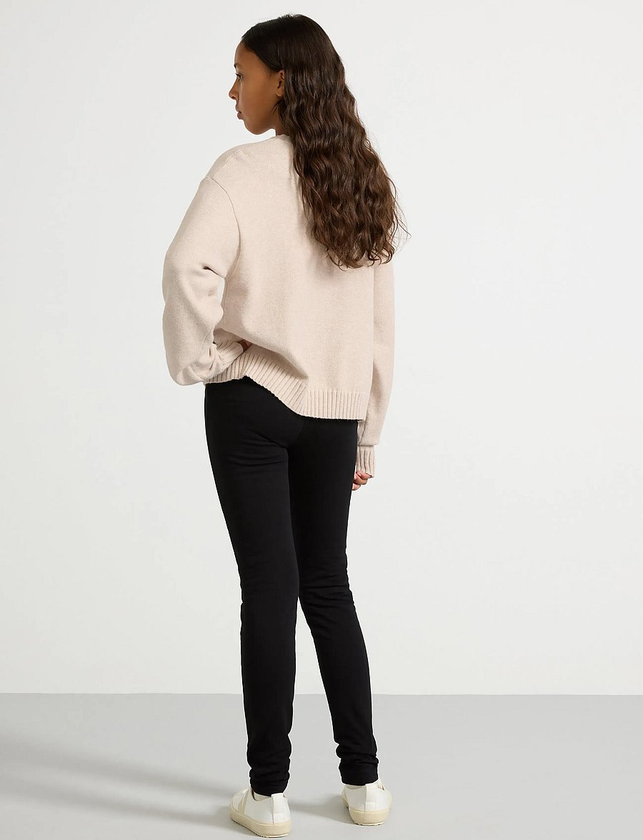 Lindex - Leggings brushed inside black - legingi - black - 3