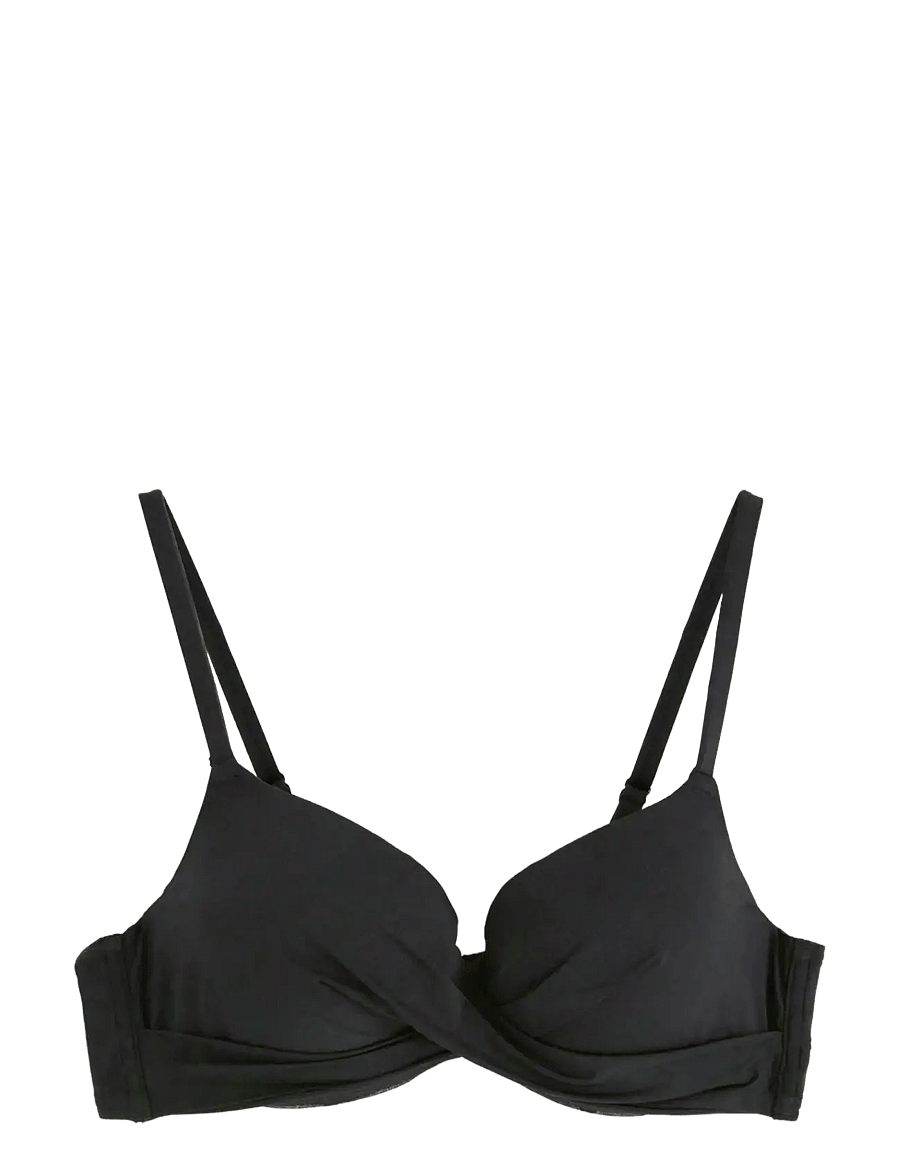 Lindex - Lilja padded bikini bra with underwire - push-up-bikini-oberteile - black - 1