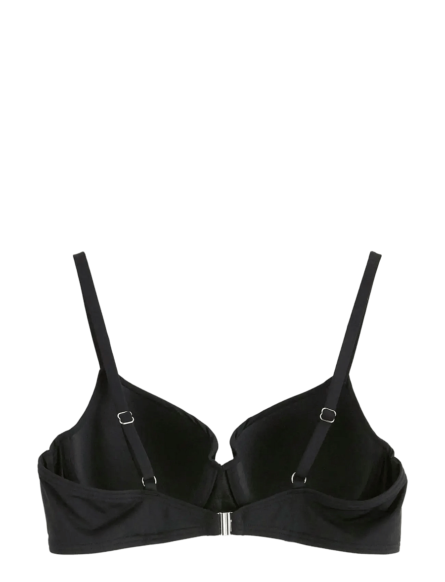 Lindex - Lilja padded bikini bra with underwire - push-up-bikini-oberteile - black - 2