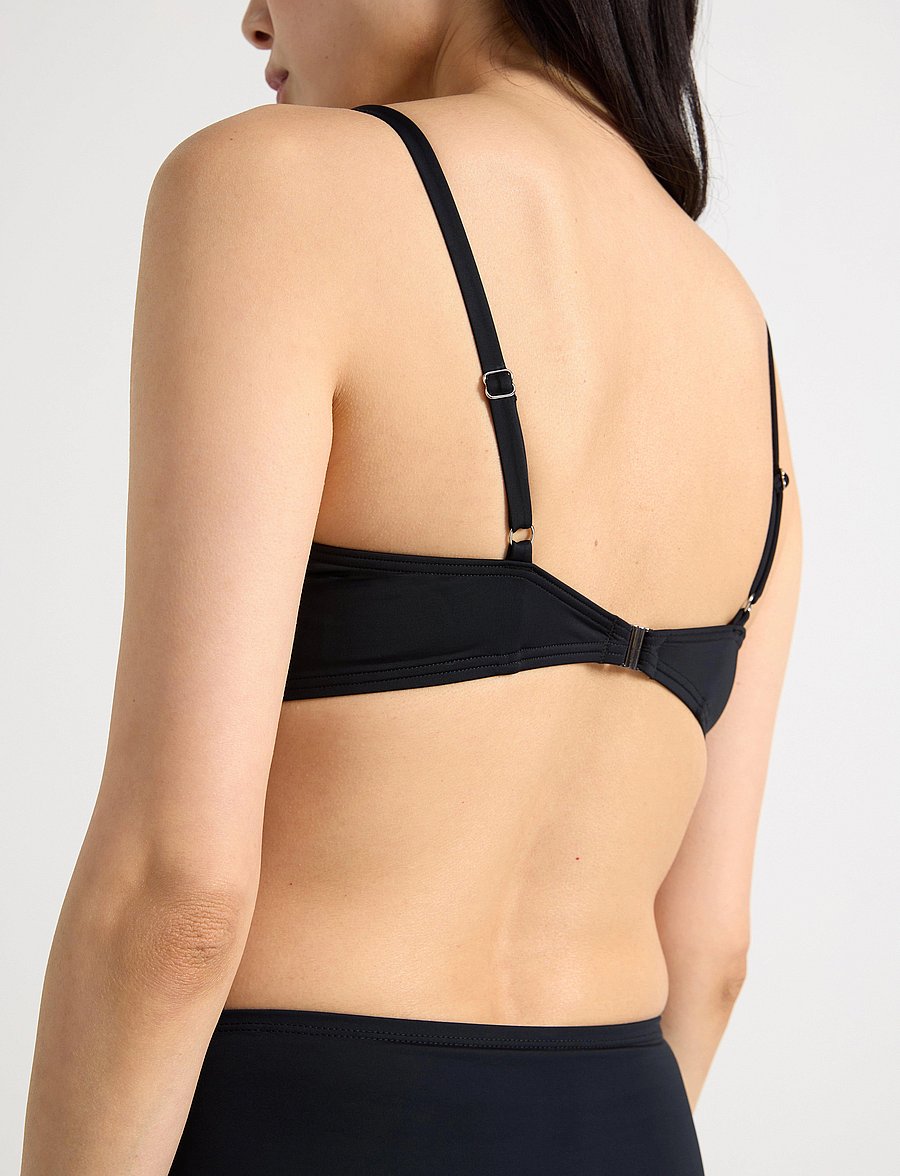 Lindex - Lilja padded bikini bra with underwire - push-up-bikini-oberteile - black - 4