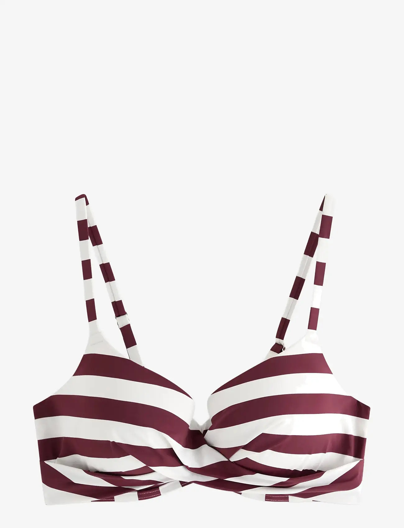 Lindex - Lilja padded bikini bra with underwire - pakeliamos bikinio liemenėlės - dark dusty red - 1