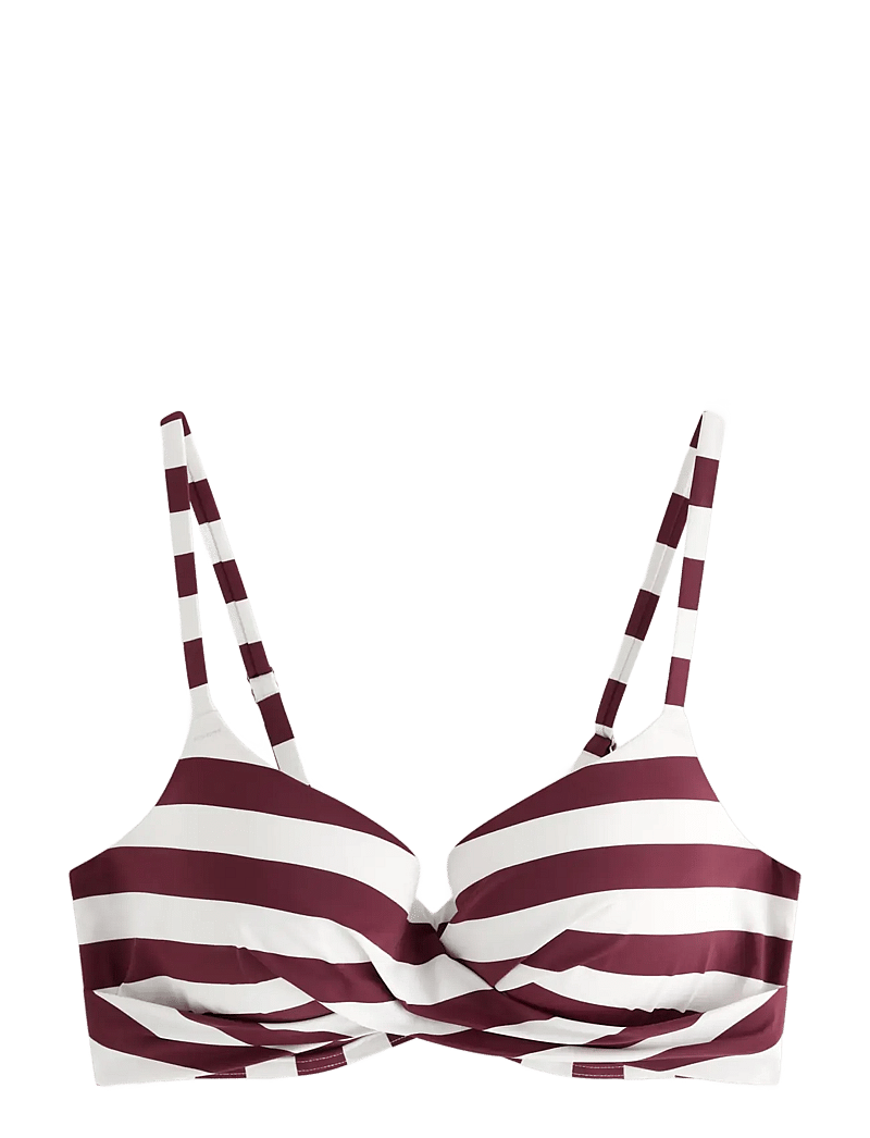 Lindex - Lilja padded bikini bra with underwire - pakeliamos bikinio liemenėlės - dark dusty red - 1