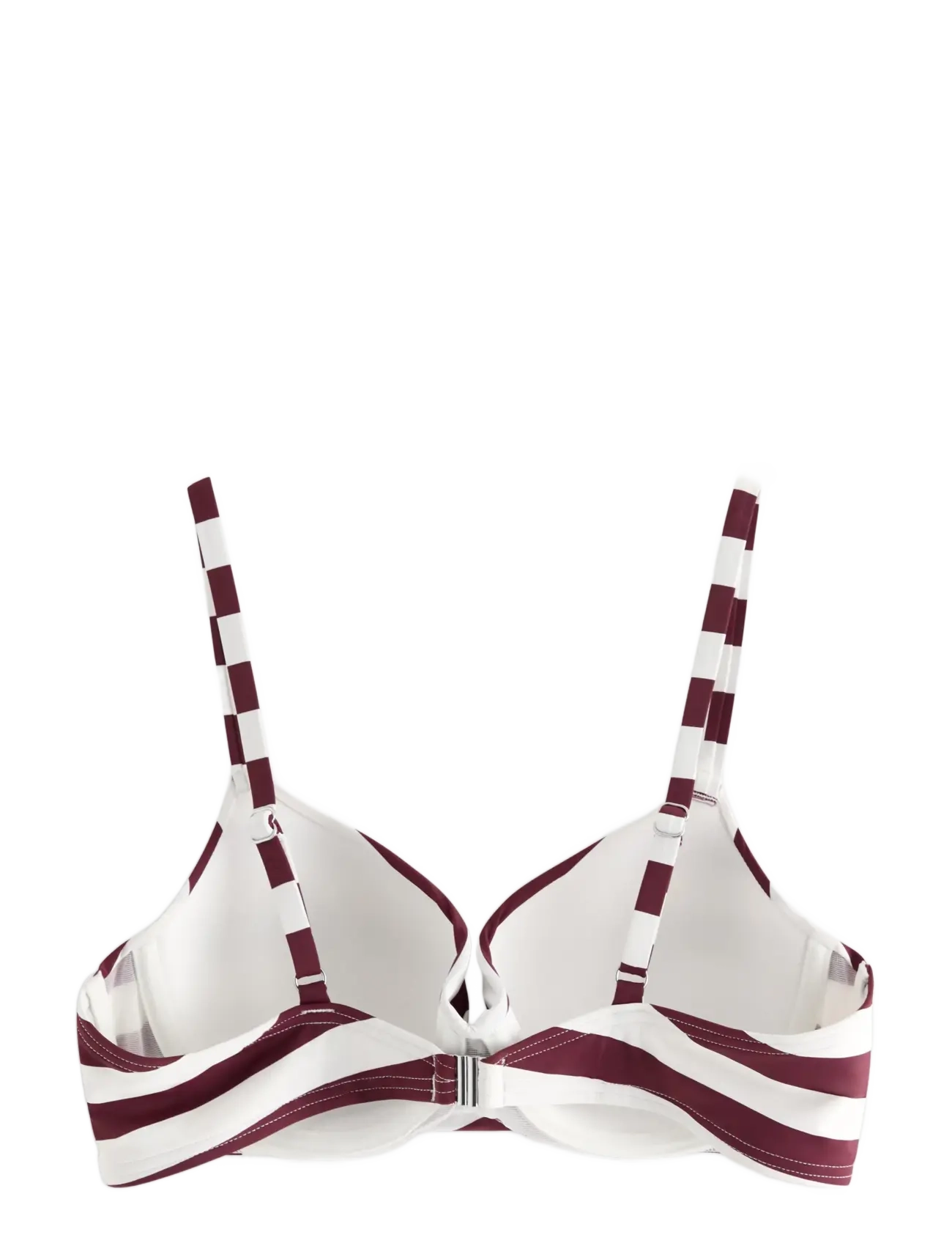 Lindex - Swim Bra LiljaTshirt Twist - pakeliamos bikinio liemenėlės - dark dusty red - 2