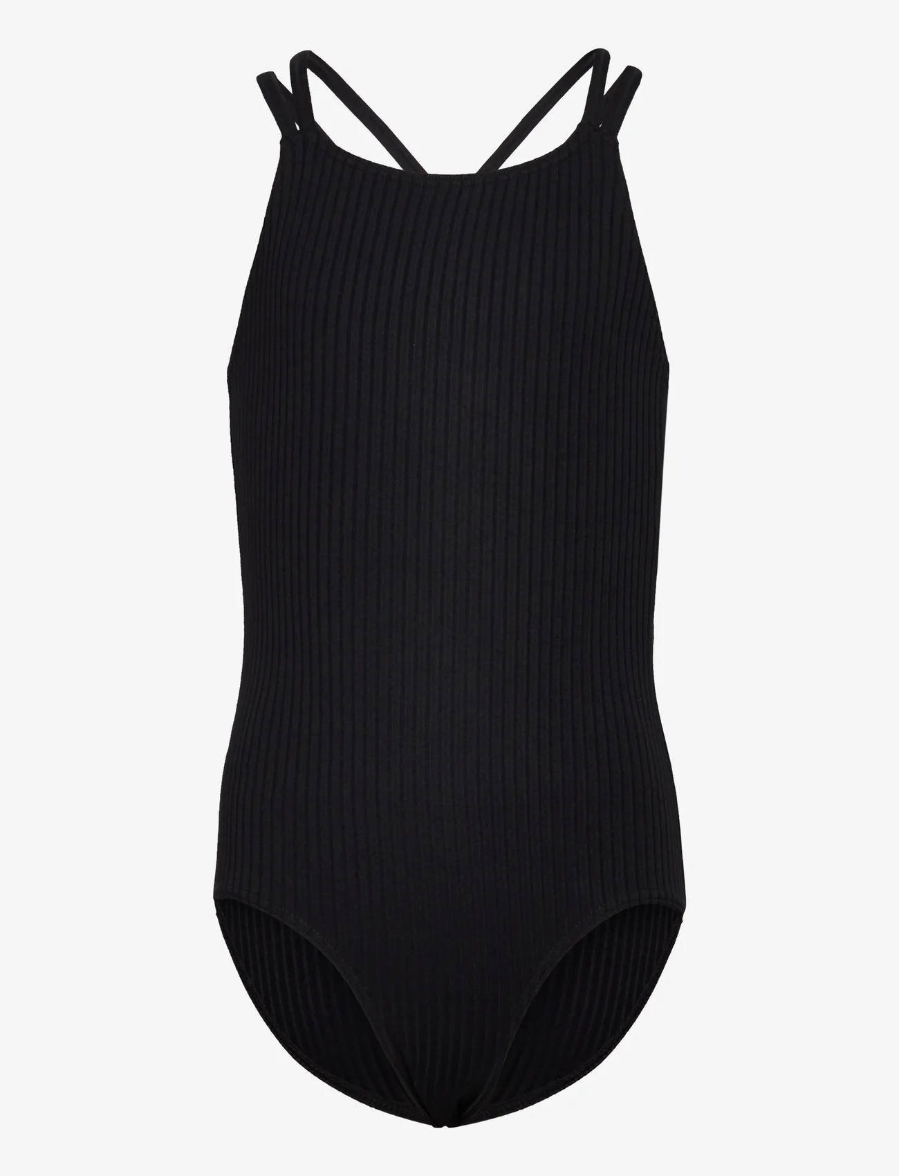Lindex - Swimsuit BG Rib - sommerschnäppchen - black - 0