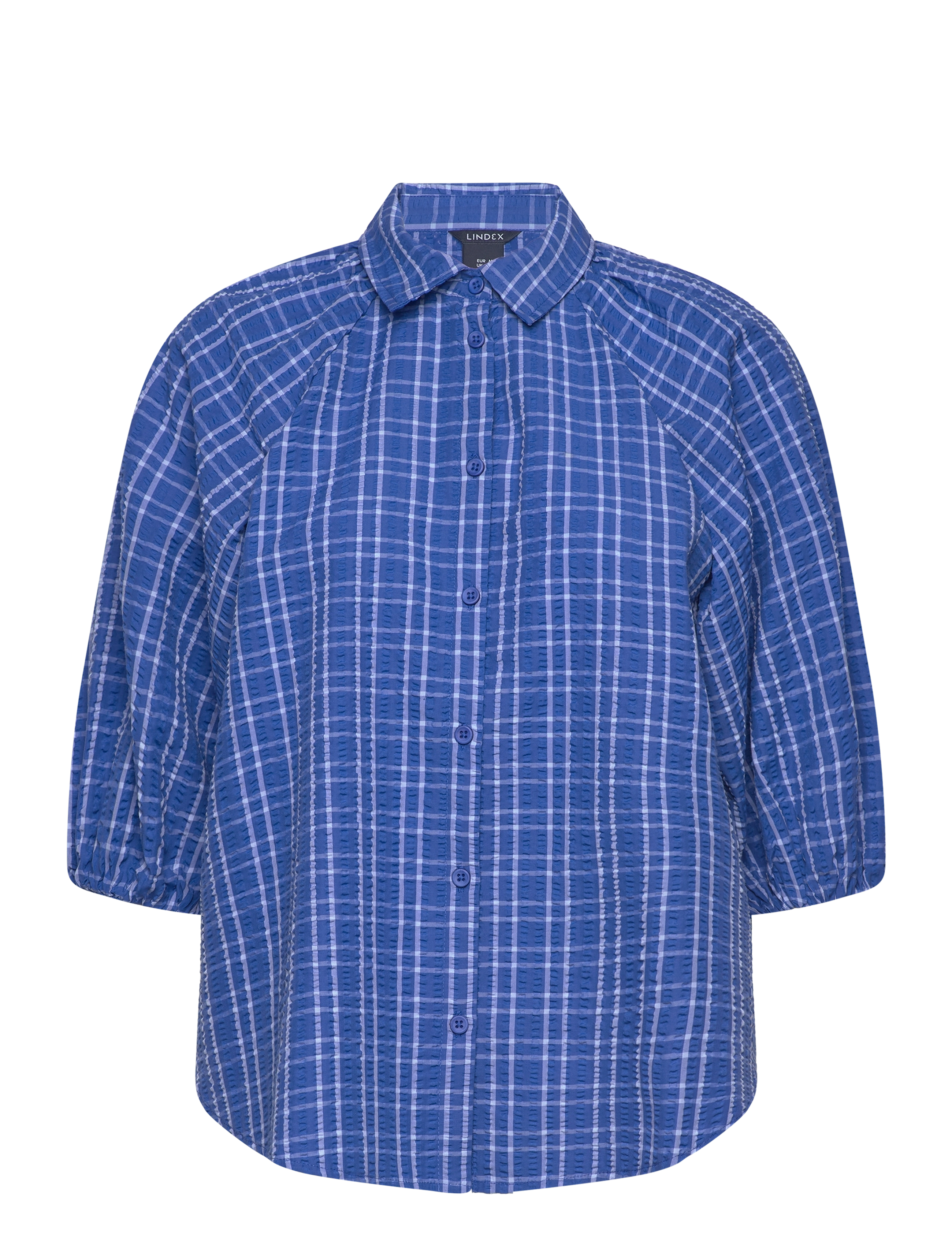 LINDEX Bluse Rita Blau - S - Damen