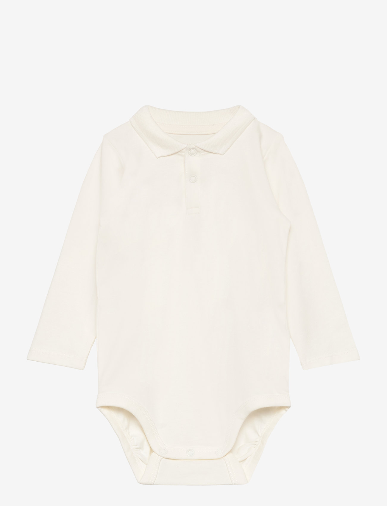 Lindex - Body collar buttons - light dusty white - 0