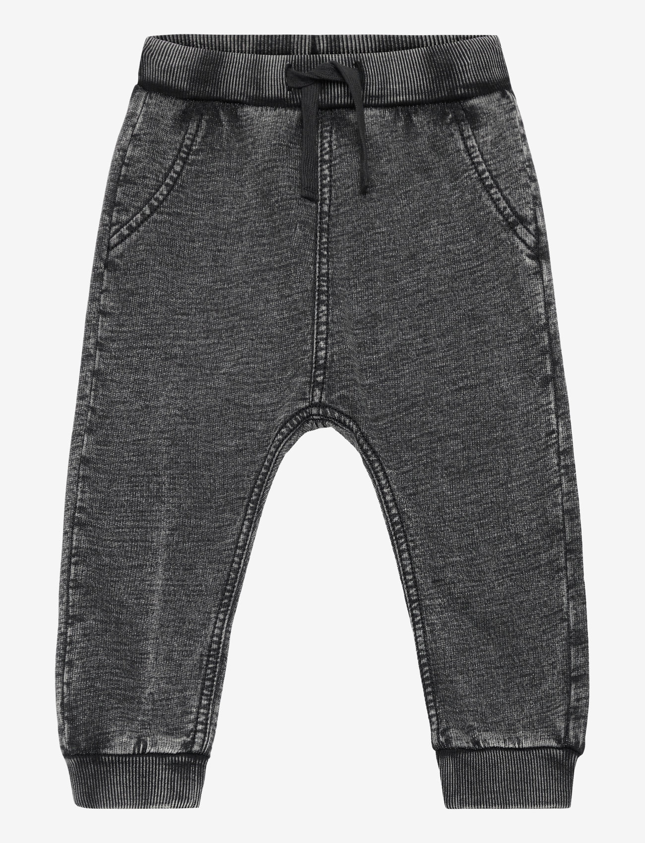 Lindex - Sweatpants denim wash - jogginghosen - off black - 0
