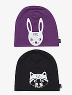 Jersey beanie reflective 2 p 3 - DARK LILAC