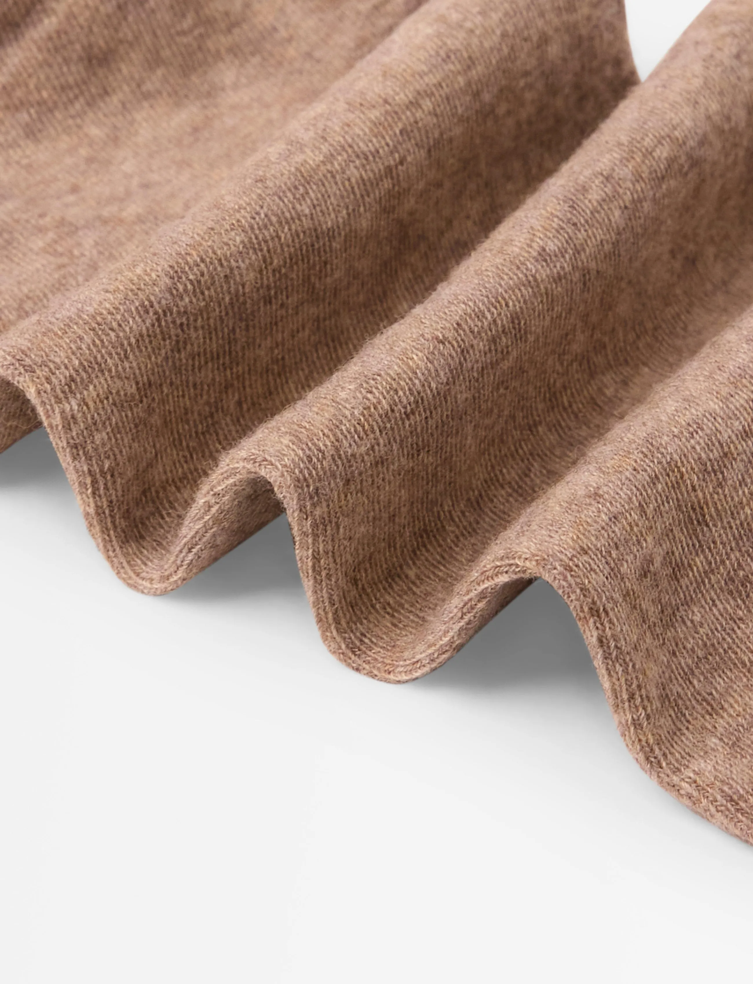 Lindex - Knitted tights in cotton - beige melange - 5