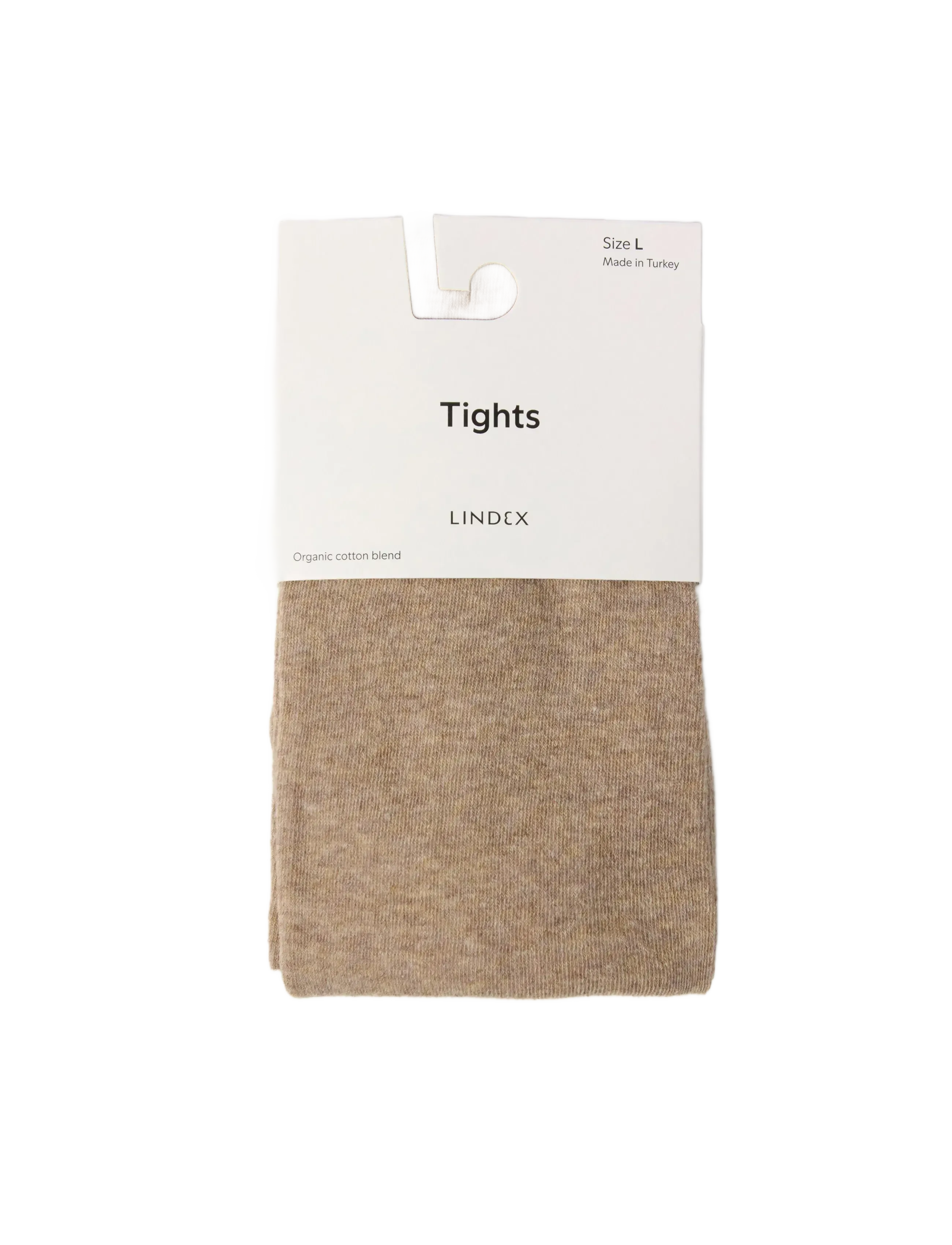 Lindex - Knitted tights in cotton - brown melange - 3