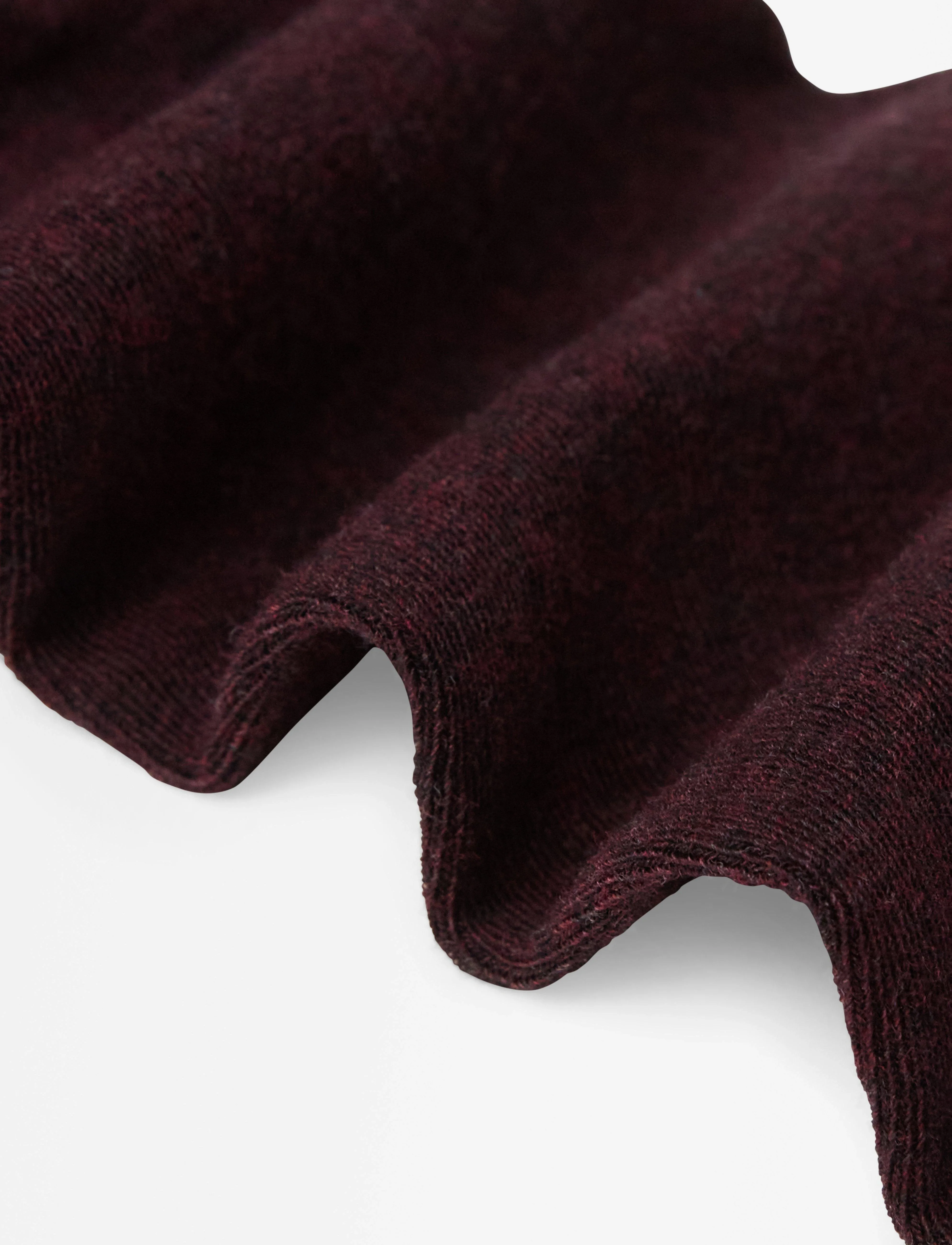 Lindex - Knitted tights in cotton - modetrends - dark red melange - 5
