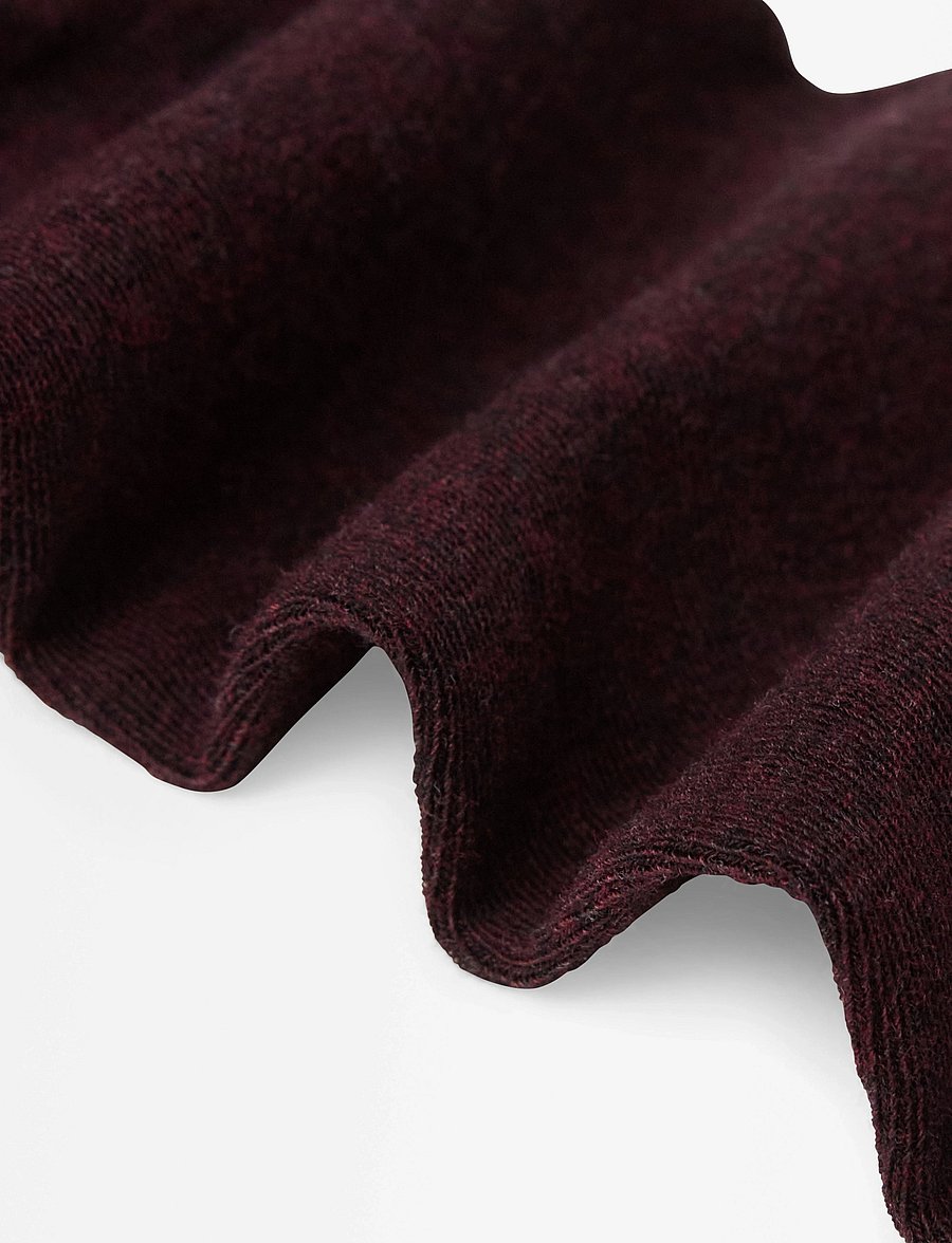 Lindex - Knitted tights in cotton - modetrends - dark red melange - 5