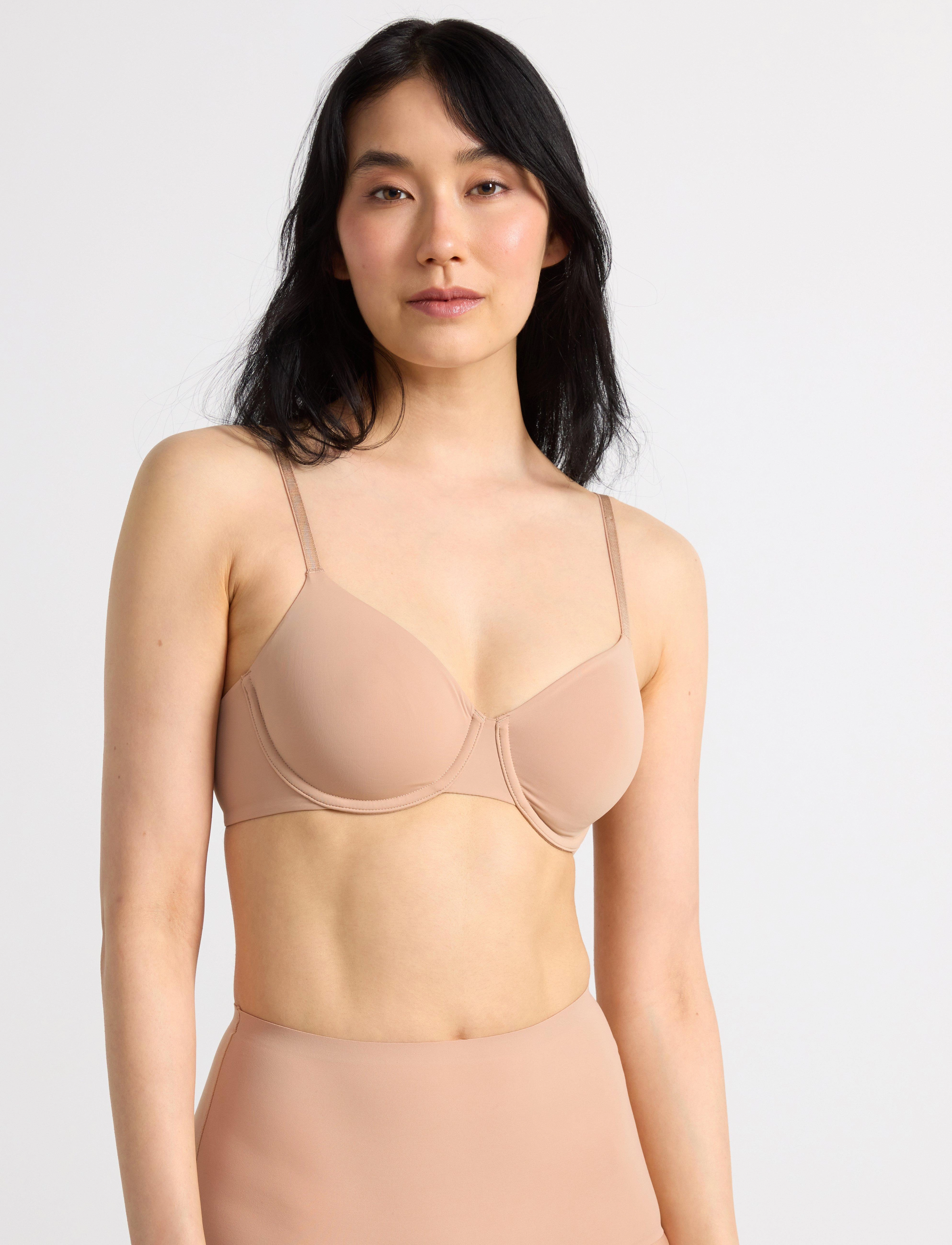 Lindex Unpadded Wire Bra, Kvinder, Uvatteret Bøjle BH, Beige, Str: 85 B