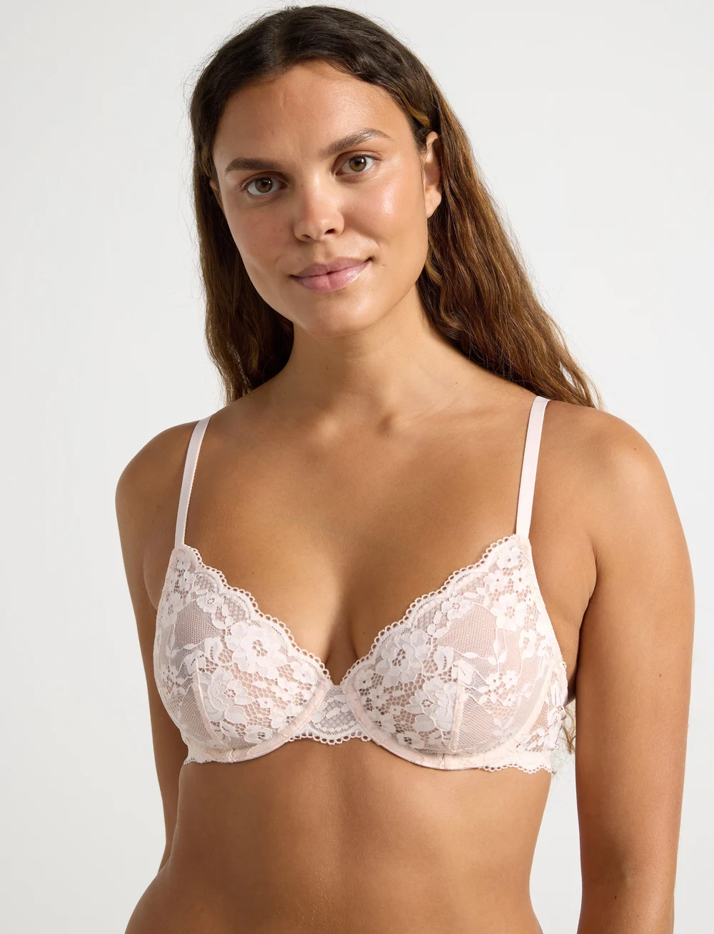 Lindex - Bra Wire bra Iris lace Lily - wired bras - lt pink - 3