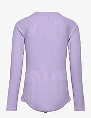 Lindex - Swimsuit UV Rib long sleeves - gode sommertilbud - light lilac - 1