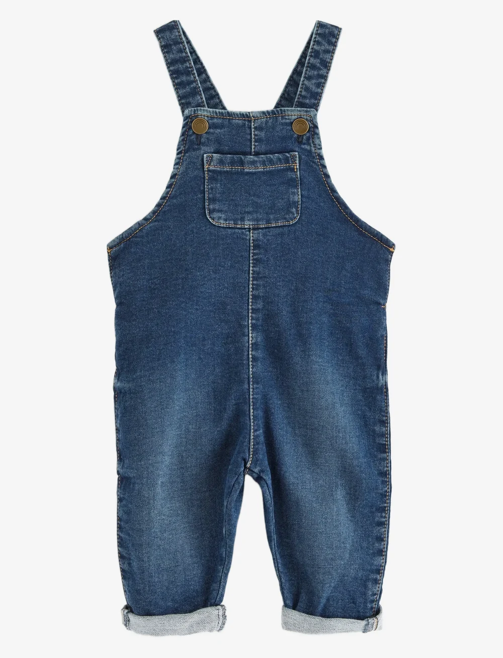 Lindex - Trousers bib denim - overalls - denim blue - 0