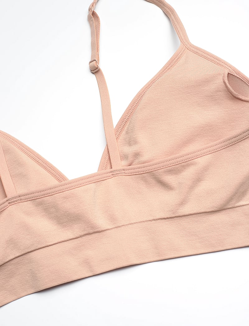 Lindex - Bra Seamless top deep V - bügellose bhs - beige - 3