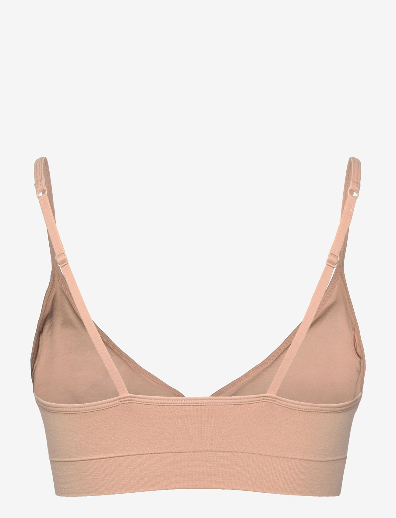 Lindex - Bra Seamless top deep V - bh'er uden bøjle - beige - 1