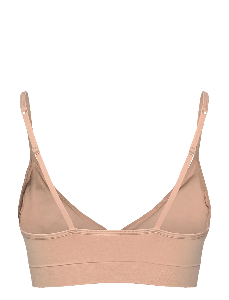 Lindex - Bra Seamless top deep V - bh'er uden bøjle - beige - 1