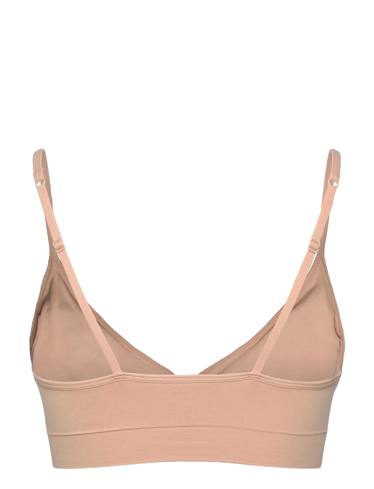 Lindex - Bra Seamless top deep V - tugikaarteta rinnahoidjad - beige - 1