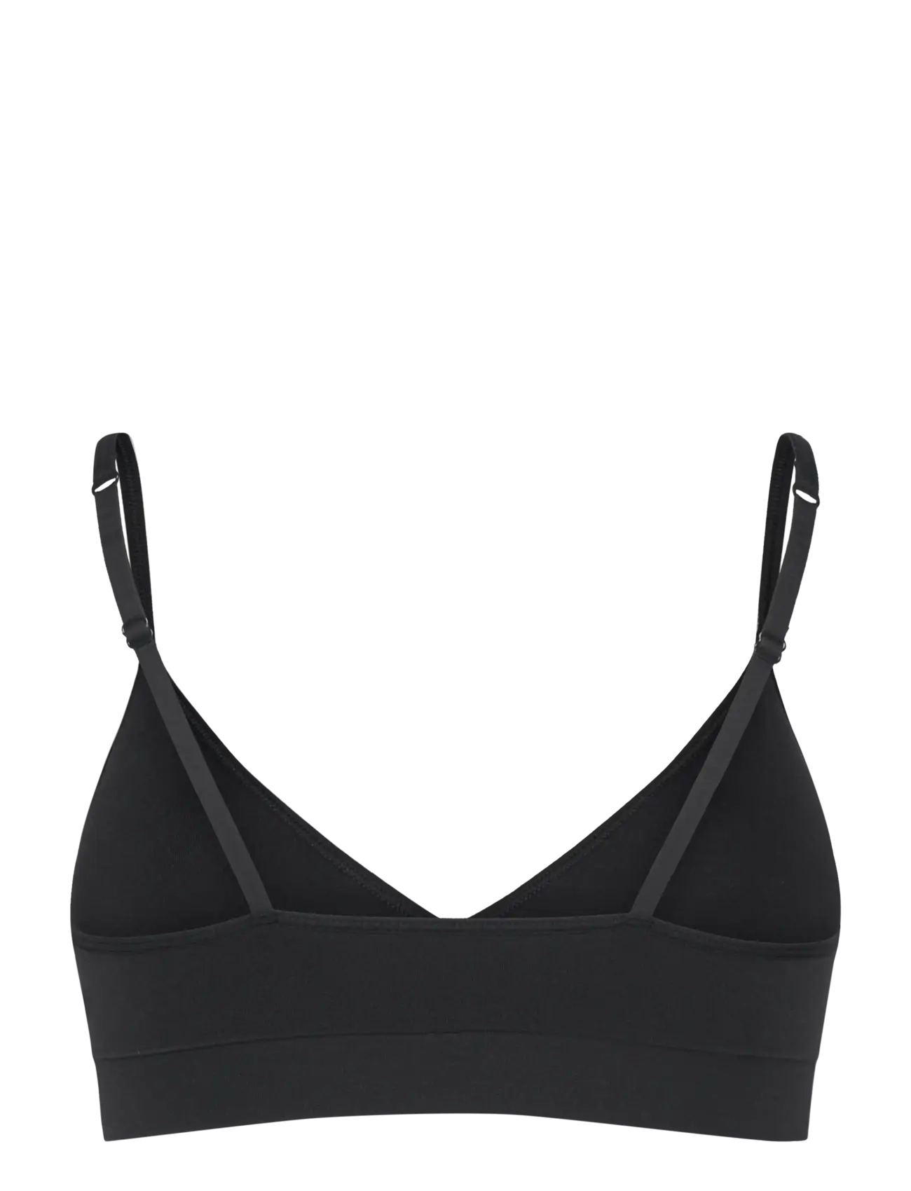 Lindex - Bra Seamless top deep V - non wired bras - black - 1
