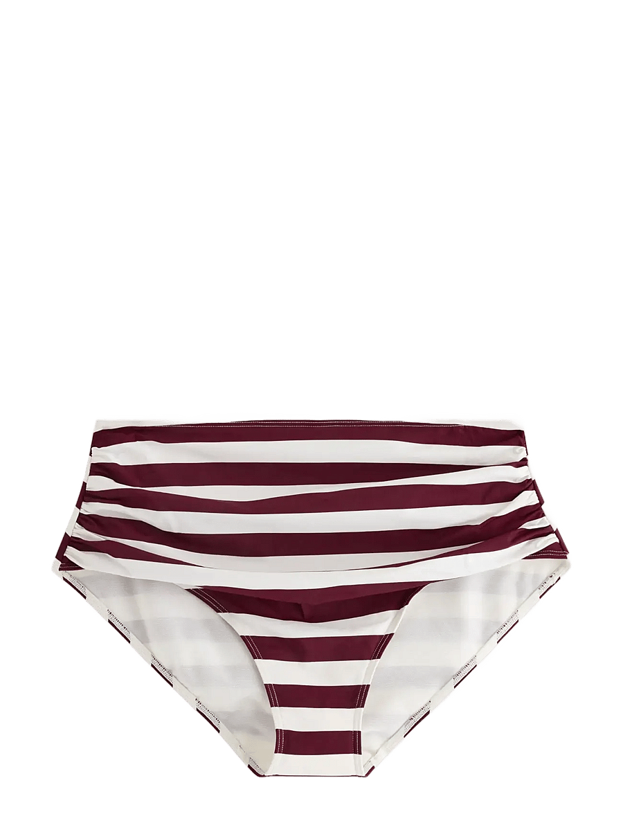 Lindex - Shaping bikini bottom with high waist - bikinitrosor med hög midja - dark dusty red - 1