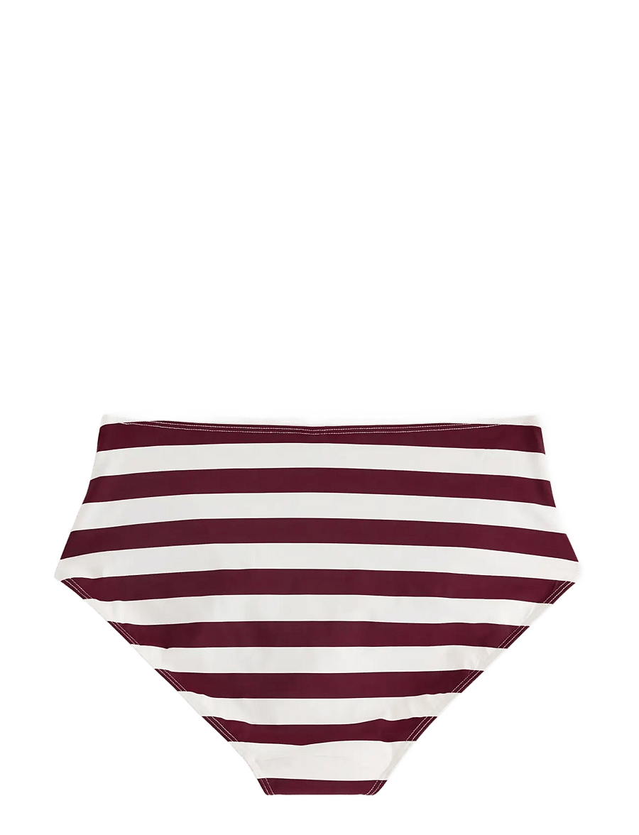 Lindex - Shaping bikini bottom with high waist - bikinitrosor med hög midja - dark dusty red - 2