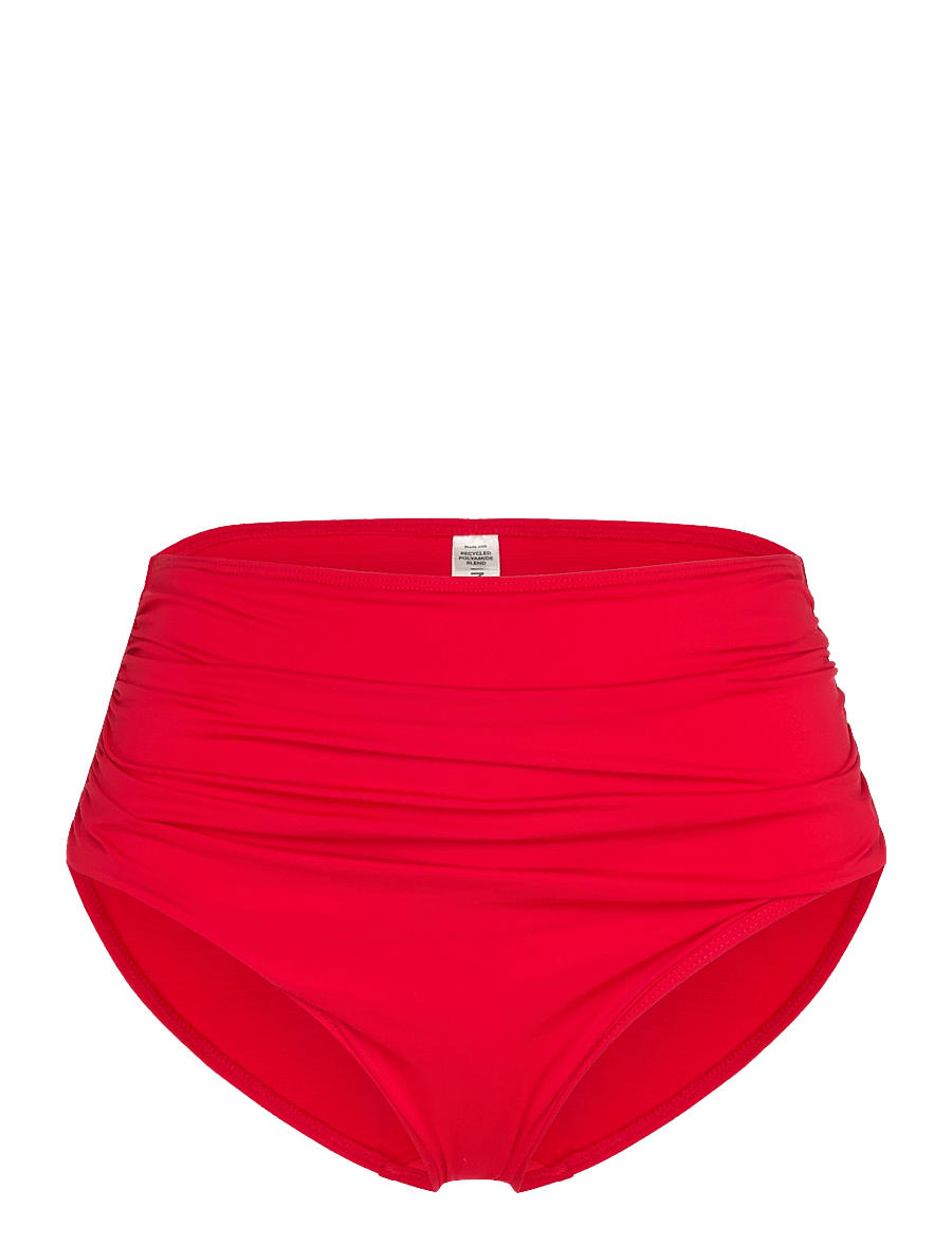 Lindex - Swim Brief Sara Bikini Shaping - bikinitrosor med hög midja - red - 1