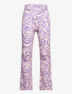 Leggings soft flare aop young, Lindex
