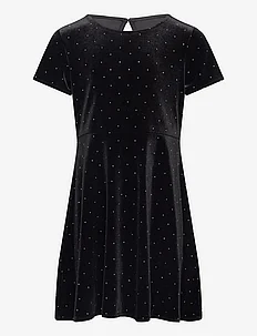 Dress velvet with studs young, Lindex