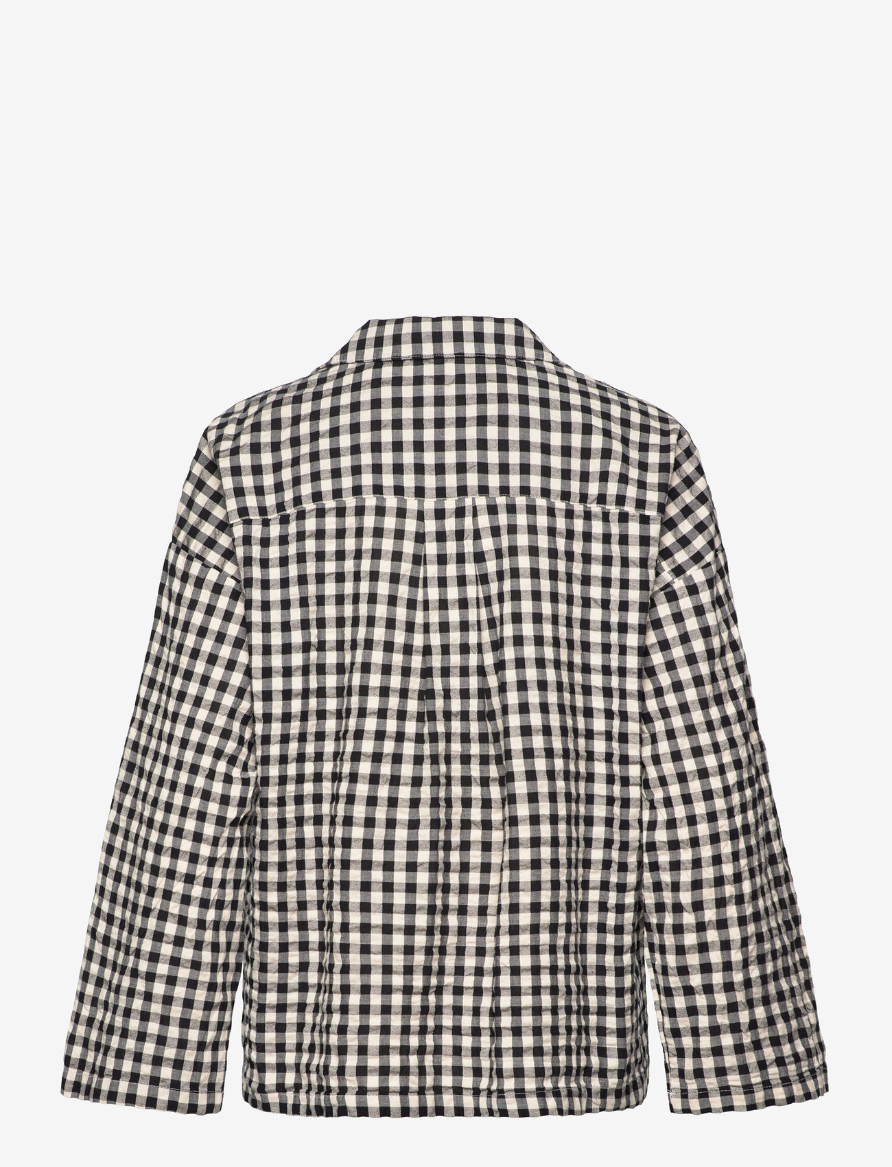 Lindex - Pyjama shirt in seersucker - overdele - black - 2