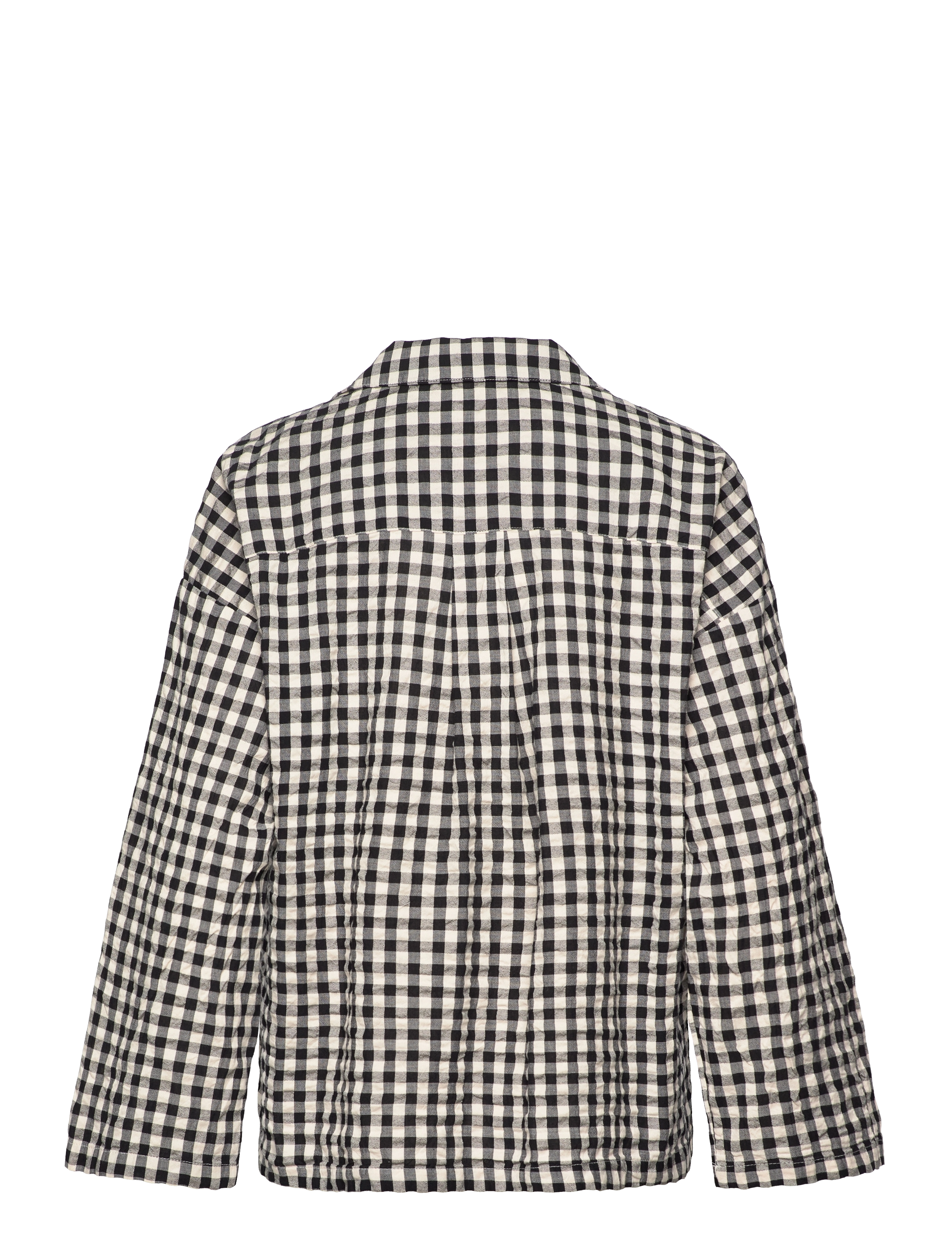 Lindex - Pyjama shirt in seersucker - yläosat - black - 2