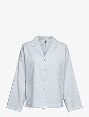 Lindex - Pyjama shirt seersucker - zemākās cenas - blue - 0