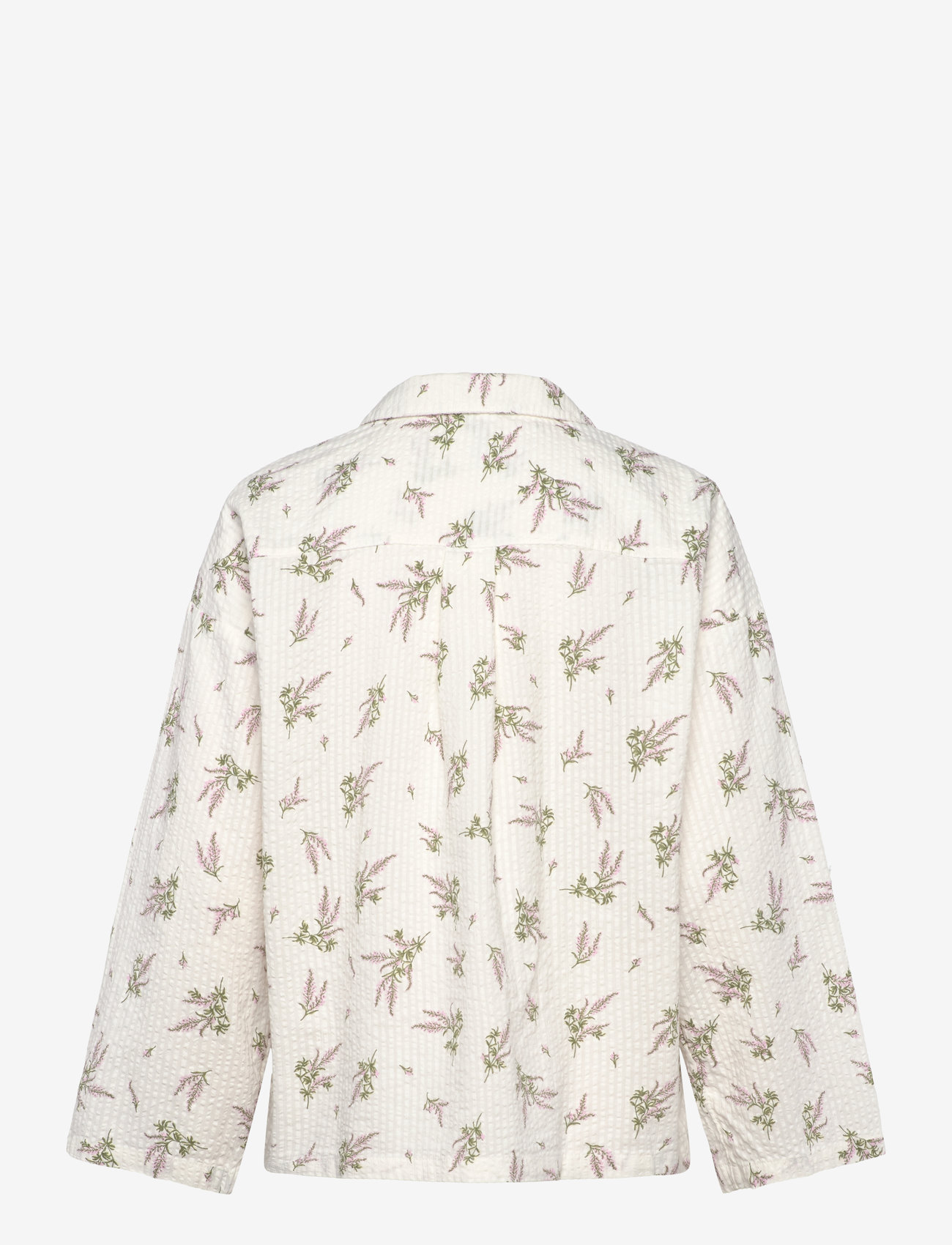 Lindex - Pyjama shirt seersucker - jõulupidžaamad - light pink - 1