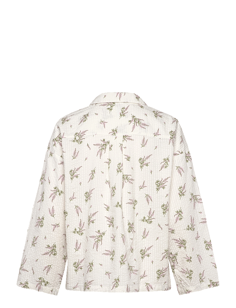 Lindex - Pyjama shirt seersucker - julepyjamas - light pink - 1