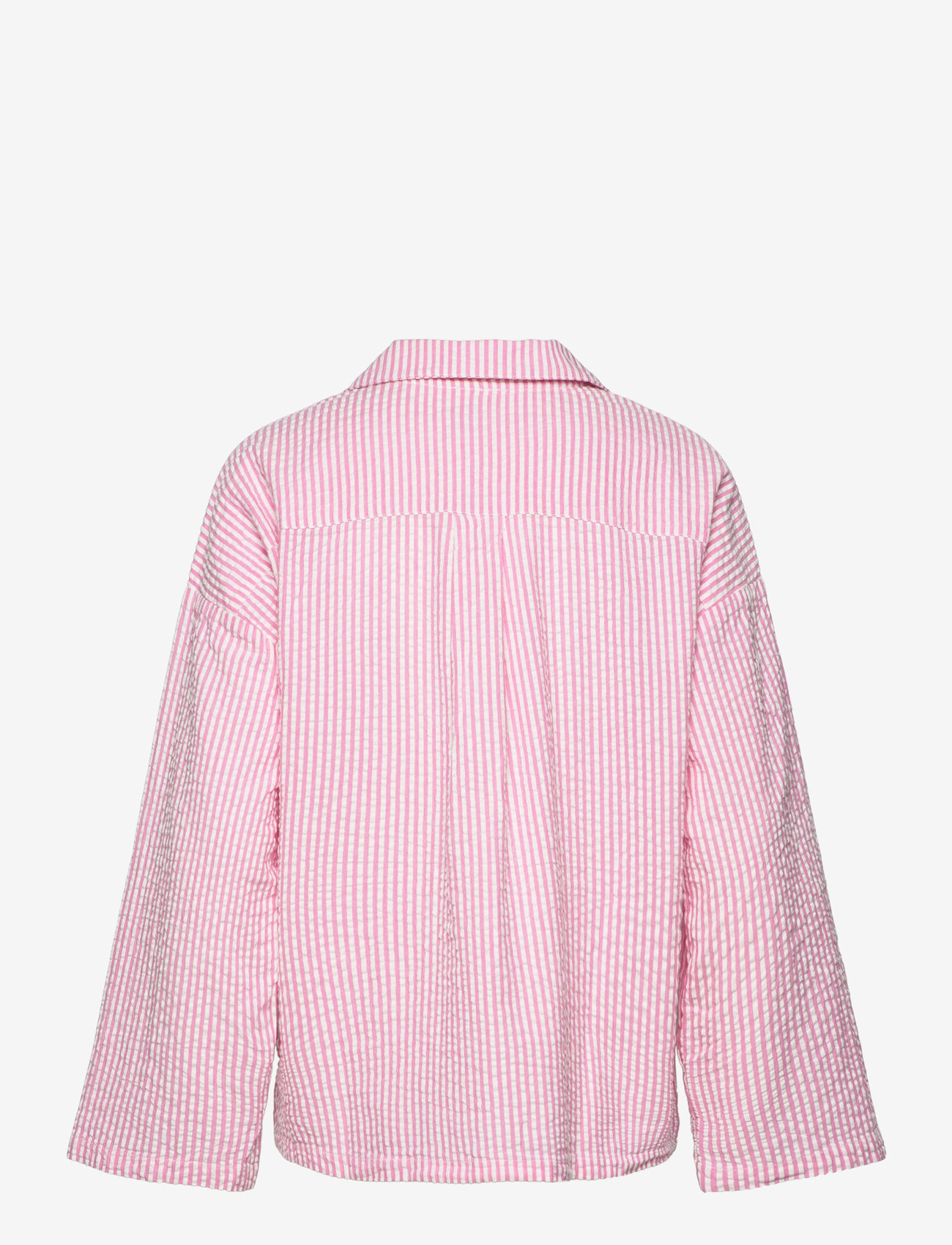 Lindex - Pyjama shirt seersucker - julepyjamas - pink - 2