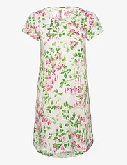 Lindex - Nightdress aop flower pink - lowest prices - off white - 0