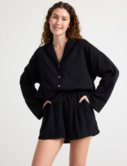 Lindex - Pyjama set cotton gauze - prezenty urodzinowe - black - 1