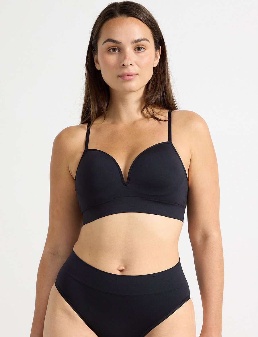 Lindex - Bra seamless push up Joy - push-up bhs - black - 0