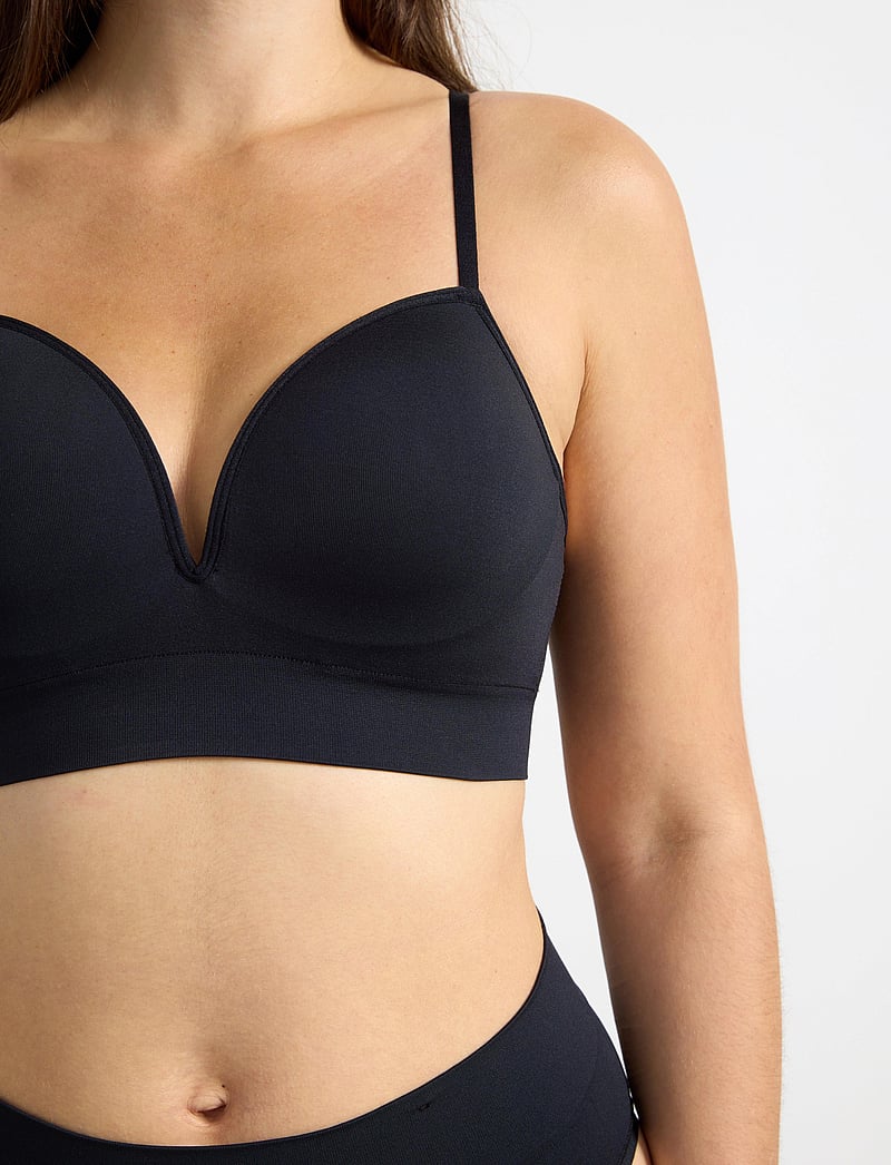 Lindex - Bra seamless push up Joy - push up bh'er - black - 4