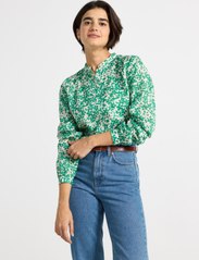 Lindex - Blouse Indra - long-sleeved blouses - green - 4