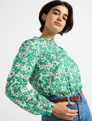 Lindex - Blouse Indra - long-sleeved blouses - green - 3