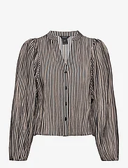 Lindex - Blouse Olivia aop - palaidinės ilgomis rankovėmis - black - 0