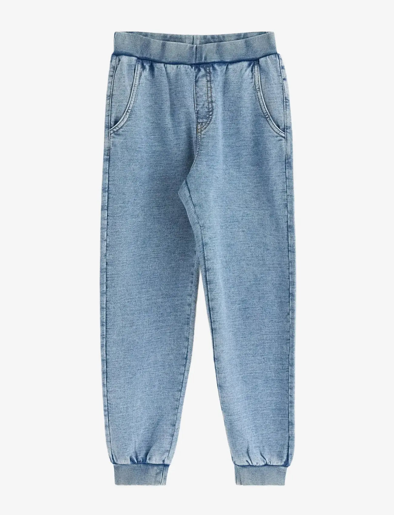 Lindex - Joggers with denim look - dusty blue - 1