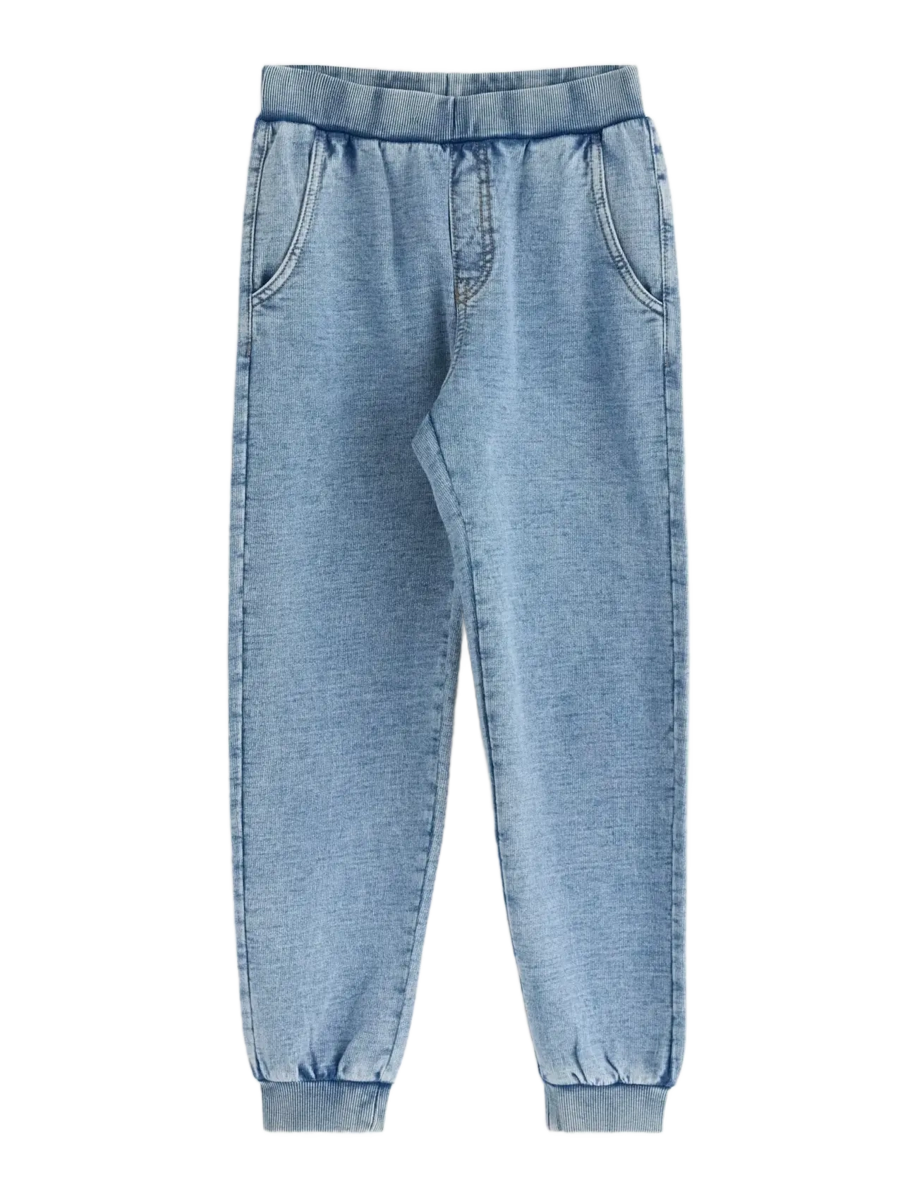 Lindex Joggers with denim look - Jogginghosen - DUSTY BLUE / blue