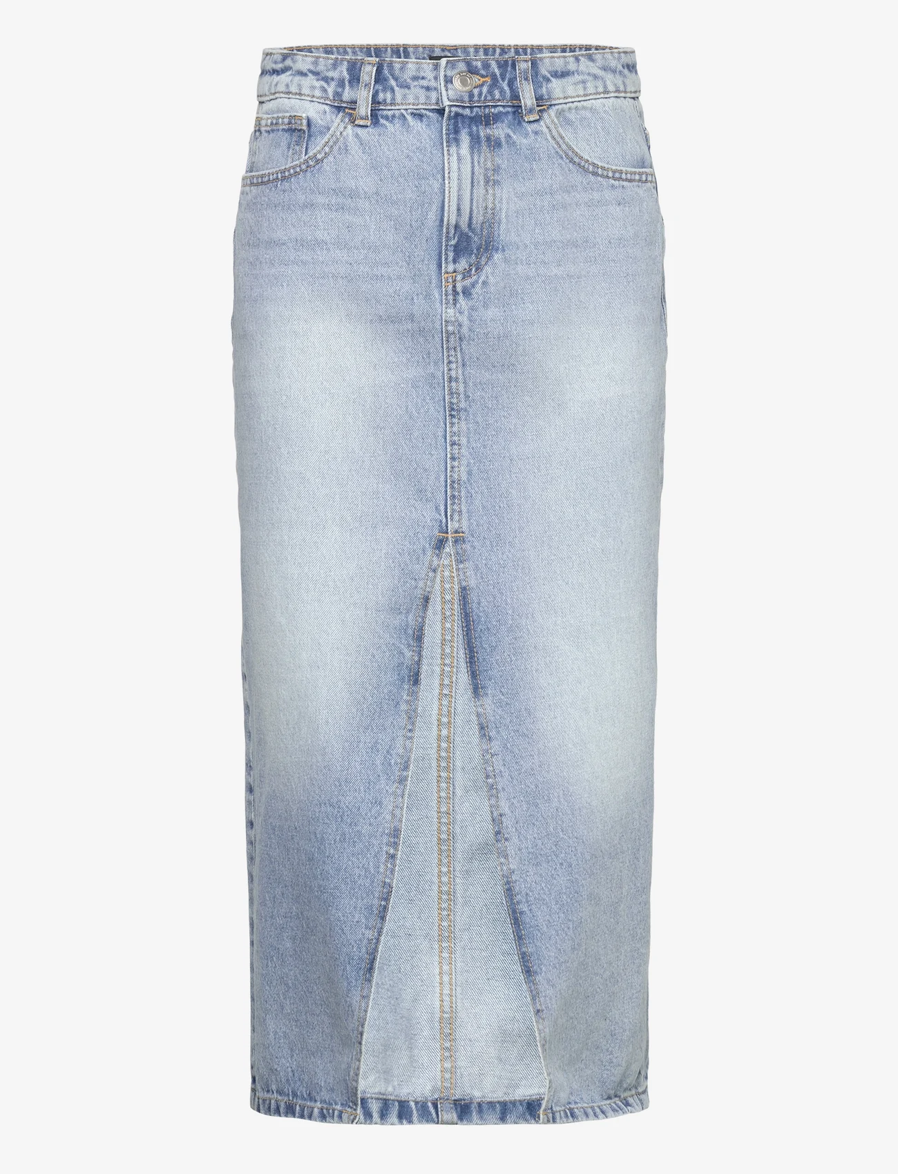 Lindex - Skirt Tuva long blue - vidutinio ilgio sijonai - light denim - 0