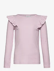 Lindex - Top frill detail solid - langärmelige - dusty pink - 0