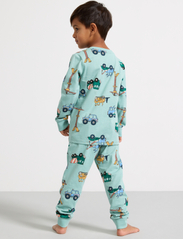 Lindex - Pajama Cars Dinos - pyjamassæt - dusty aqua - 5